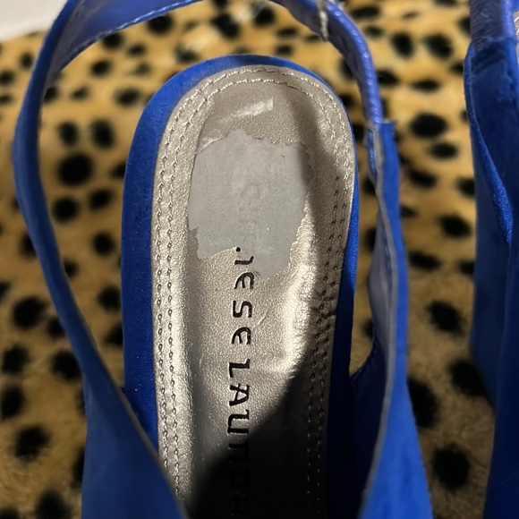 Cobalt Blue Wedge Heel Shoe - Picture 5 of 5